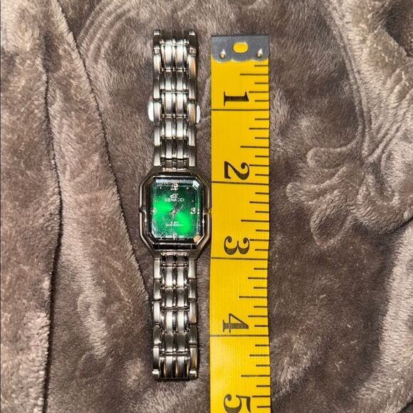 Dencci Timepiece with Emerald Dial and Silver Band - Picture 6 of 8